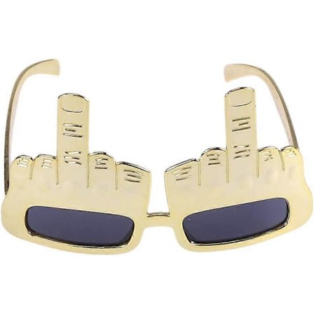 Party-aurinkolasit sormen novelty-kuvioilla, hauskat silmälasit Halloween-naamiaisiin ja juhliin, kultaiset