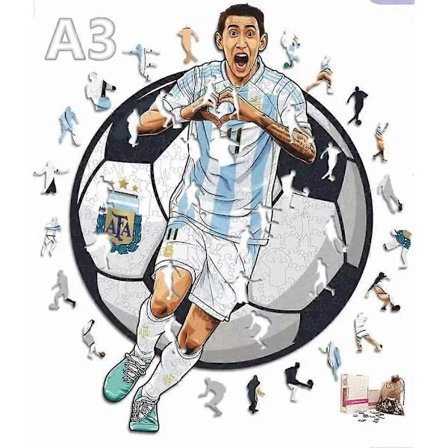 Træfodboldspiller puslespil Dyrepuslespil Træhåndværkslegetøj til børn Mystiske søde dyr Træpuslespil til voksne (h)