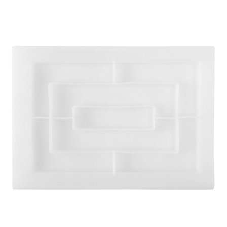 Hartsihome silikoni, suuret suorakulmaiset tarjotinmuotit epoksihartsille, hartsi tarjoilulautamuotti W