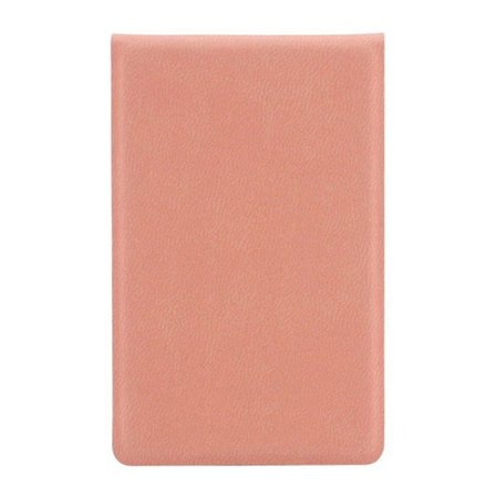 Bærbart Sammenklappeligt Makeup Spejl Rustfrit Stål Bordplade PU Lille Spejl Makeup Kosmetiske Værktøjer Håndtaske Rejsespejle