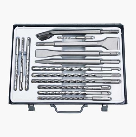 Borr- och mejselsats SDS+ 14 delar