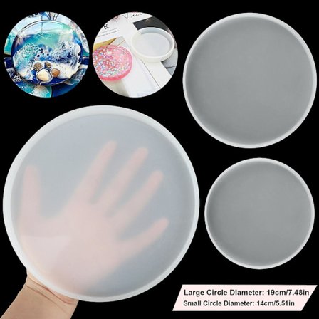 Silikone Epoxy Resin Coasting Rundt Brikkeform Smykkefremstilling Form