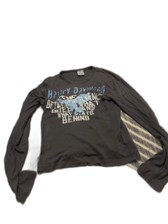 Svart långärmad topp Harley-Davidson