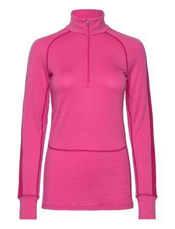 W Z Knit 260 Ls Half Zip Base Layer Tops Rosa Icebreaker*Betinget Tilbud