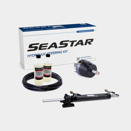Hydraulische besturingspakket SeaStar, voor binnenboordmotoren tot 200 pk + stuurpomp + hydraulische slang + olie + cilinder HC5312-3