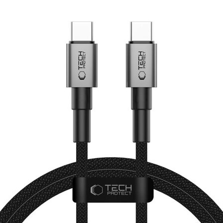 Tech-Protect UltraBoost DNA USB-C PD100W/5A kaapeli 100cm - harmaa - harmaa