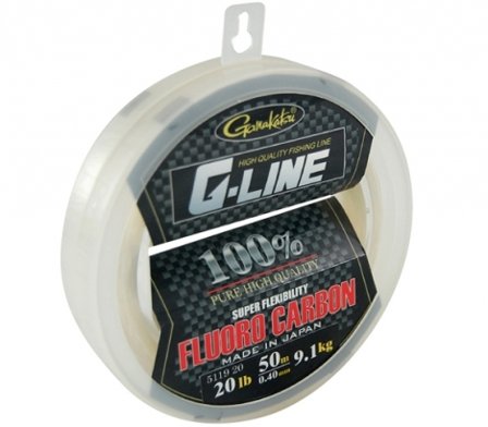 Gamakatsu G-Line Fluorocarbon 25m, 7,7kg / 0,35mm
