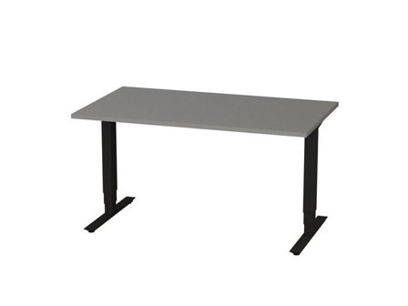 deNord Design Bord höj/sänk Pro 1400x800 grå/svart - Lyreco - Kontorsmöbler och inredning - Bord och hurtsar - Skrivbord - Höj/sänkbar