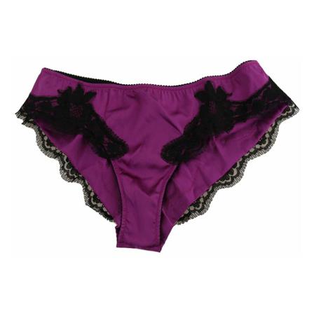 Dolce & Gabbana Bottom Floral Stretch Undertøj Lilla, Dame Trusser