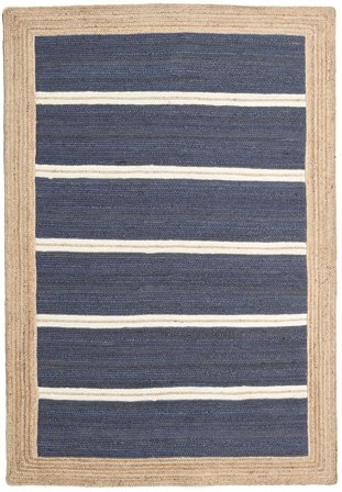 Frida Stripe Tapis D’intérieur/Extérieur 140X200 Petit Bleu Rayé