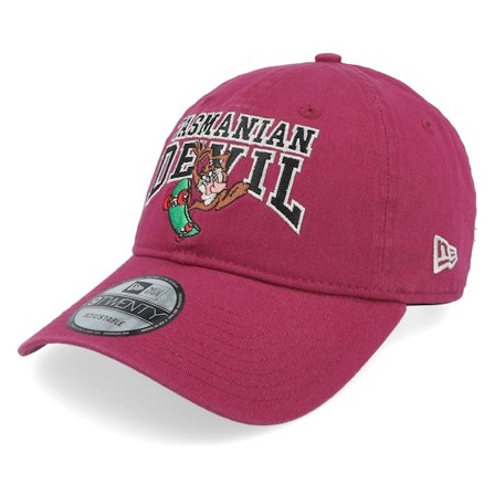New Era - Rot Unconstructed Cap - Looney Tunes Washed 9TWENTY Taz Cherry Jam Dad Cap @ Hatstore
