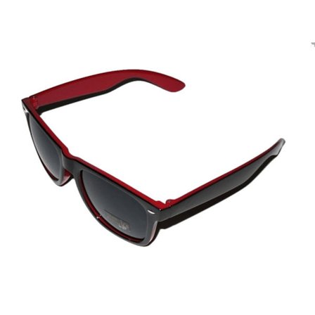 Retro solbriller - Svart-burgunder innfatning