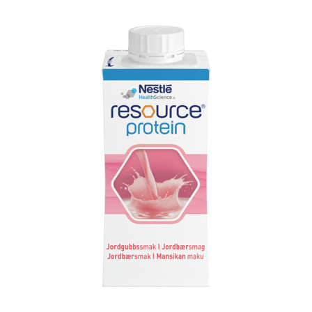 Resource Protein, fullverdig proteinrik næringsdrikk, Jordbær, 4x200 ml