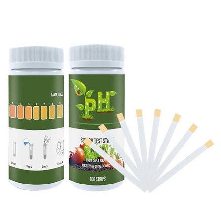 Jord pH Testpapir Kit 200 Teststrimler (3.5-9 Område) til Test af Have Hjem Græsplæne Græs Grøntsagsdyrkning