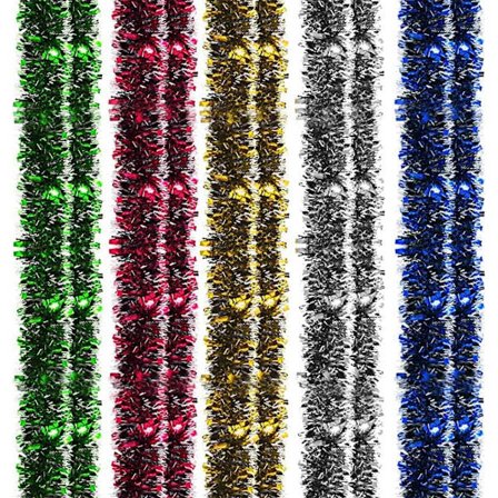 5 stk julegirlander av metall