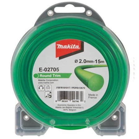 Makita E-02705 Trimmerkabel 2 mm x 15 m, Hagemaskiner