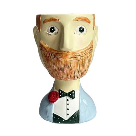 Succulenter Plantekasse Mandlig Urtepotte Kaktus Plantepotte Resin Håndværk Landskab Bonsai Plantekasser Ornamenter A