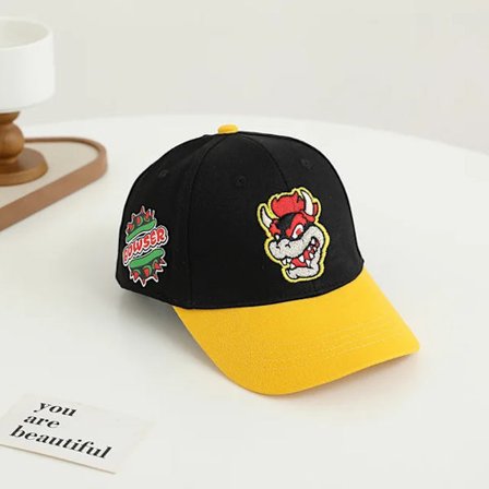 Doitbest 2024 Barn Baseball Cap Sommar Hip Hop Mario Tecknad Höst Barn Sol Hattar Pojkar Flickor Kepsar Snapback Gorras Peaked Hat