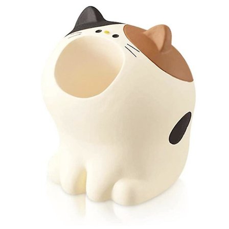 Barnens kattpenna hållare skrivbordsförvaring penna kopp förvaring bit söt penna hållare