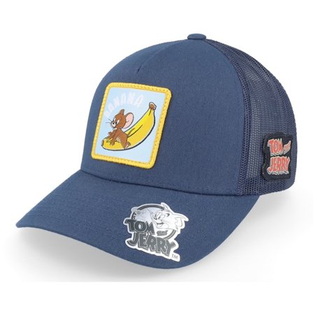 Tom & Jerry - Ble trucker Czapka Z Daszkiem - Jerry Banana Navy Trucker @ Hatstore