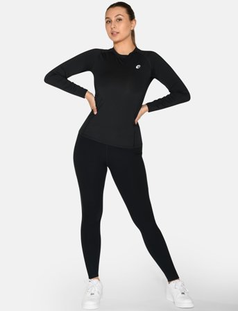 ZEBDIA Women L/S Baselayer - Black - L
