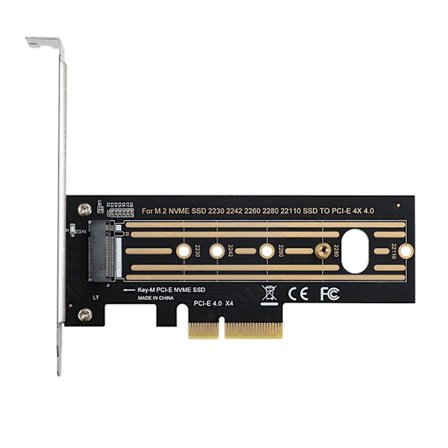 1 kpl Nvme Pcie M.2 Ssd - Pci-e X4 -sovitinkortti Pci-e M.2 -jatkokortti 2230-22110