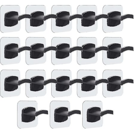 18 klæbende hatteophæng til væggen. Stærk holdbar kasketarrangør. Minimalistisk hatteophængsdesign. Hatteopbevaring til alle