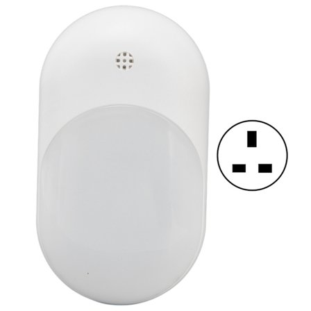 Induktio-yövalo-pistorasia Pehmeä valo Yölamppu kylpyhuoneille käytäville portaille AC 100V - 240V UK-pistorasia