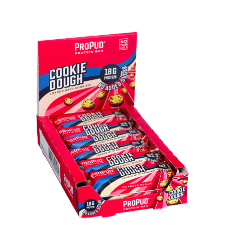 12 x ProPud Protein Bar, 55 g, Cookie Dough