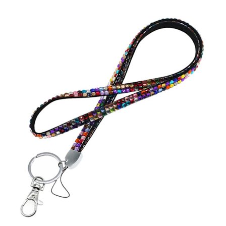 Bling Crystal lanyard Rhinestone ID LANyard MULTICOLOR