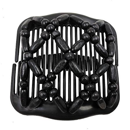 Pärlformade dubbelrads kampärlor hårkammar 2 2