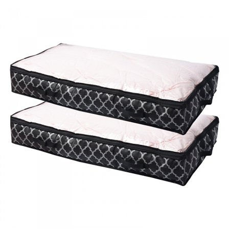 2-pack förvaringsväskor under sängen, hopfällbar förvaringsbehållare under sängen