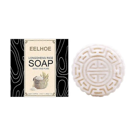 Longsheng Ris Schampo Tvål - Ger Näring, Minskar Håravfall & Brott, Handgjord 98g