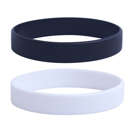 1kpl Urheilu ranneke Värillinen Silikoni Opiskelija Koripallo Fitness Peli Pari Rannekoru Miehet (S, musta+valkoinen)