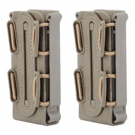 9 mm Mag-påsar Pistol Magasinficka Soft Shell Magasinficka Taktisk Gevär Fast Mag-hållare för bälte Molle Sytem