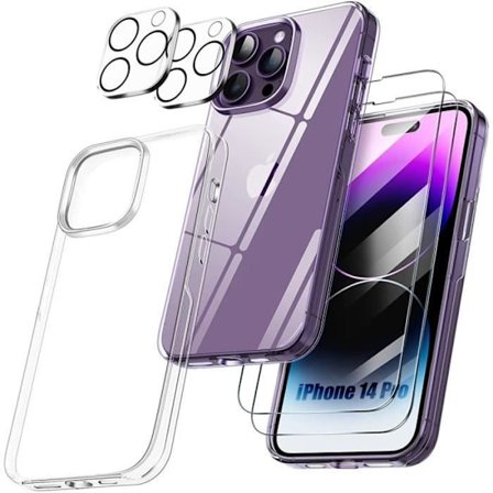 Coque - TPU - för iPhone 14 Pro - Repellerande mot repor - Stötsäker - Transparent