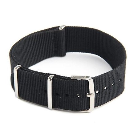 Klockarmband Militär Nylon Canvas Dykare G10 Herr Färg:svart Bredd:22mm