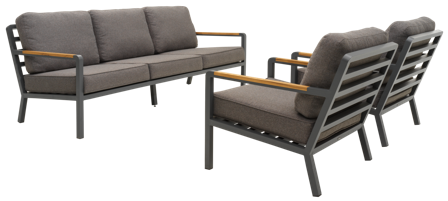 Brafab Nova Soffgrupp Antracit/Soft Dawn, Utemöbler