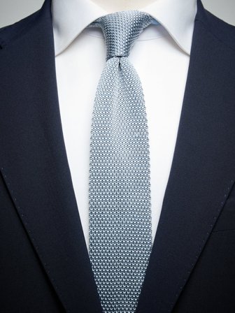 John Henric Men's Hellblaue Strickkrawatte Size 6