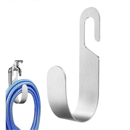 Trädgårdsstaket Hem Slanghållare Metallkrokar Trädgårdsslang Väggfäste (FMY)