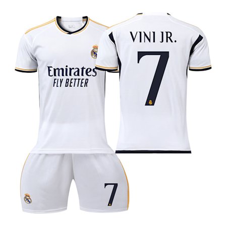 Real Madrid fodboldtrøje 2023-24 nr. 7 Vinicius 5 Bellingham 11 Rodrigo 10 Modric