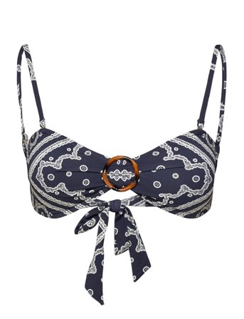 Malina | Viola Bamboo-Ring Bandeau Bikini Top | S