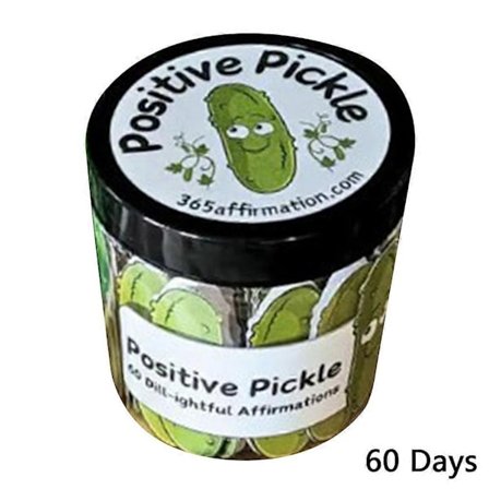 Positive Pickle Emosjonell Støtte Bekreftelseskort 30/60 Daglige Bekreftelseskort for Venner og Familie - WELLNGS