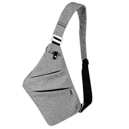 Herr Crossbody Sling Bag Vattentät Axelväska Bröstväska Ryggsäck Stöldskydd Väskor Ficka (FMY)