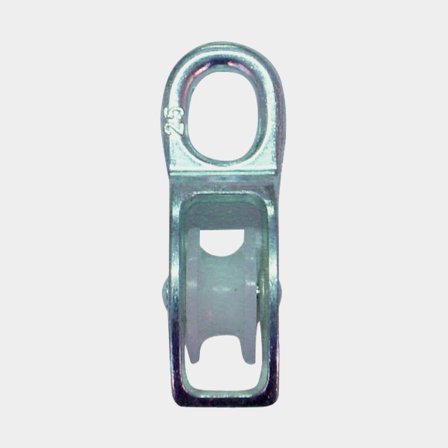 Enkelblock galv 50 mm