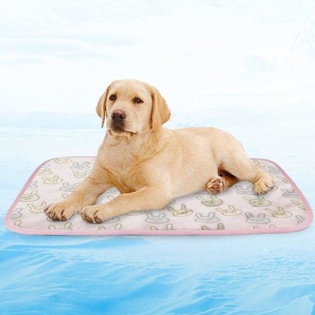 Kølemåtte til kæledyr, køleplade til hunde og katte, kold sengemåtte, kølepude af is-silke, varmeafledende måtte til bilsæder og senge om sommeren S
