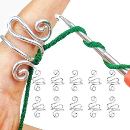 Virknålsfingerring i metall - 10-pack_burk