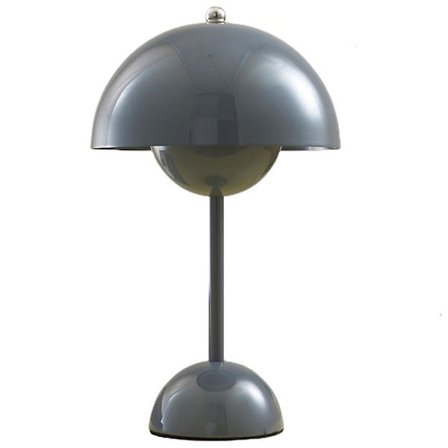 Bordslampa, Ögonvårdande LED Blomkruka Bordslampa Bärbar för Skola, Grå