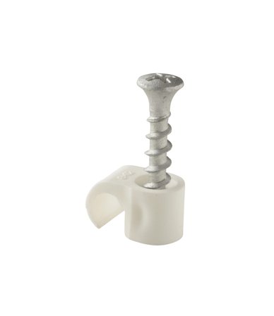 Castor Rund clips m/skrue 8-12 (20stk)