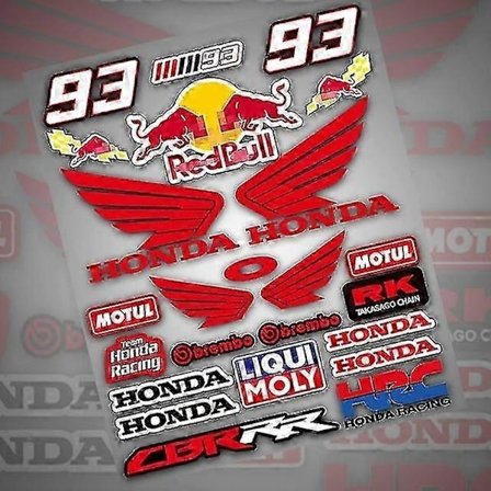 Kompatibel med Honda Dekaler Klistermärken Motorcykel Tank Logo Kit-Perfet